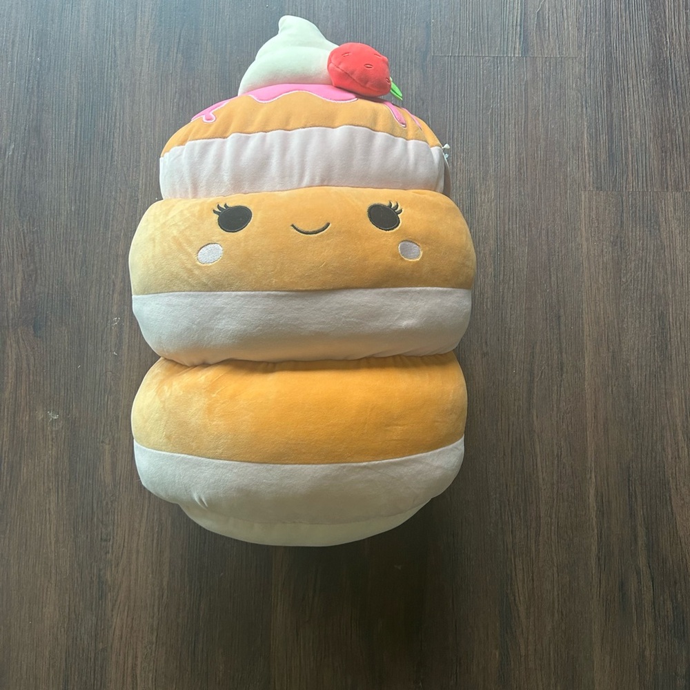 Squishmallows Cream and Pink Plush Delight